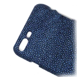 Ammoment - Stingray in Glitter Metallic Blue - Leather Cover - iPhone 8 Plus / 7 Plus - Avvenice