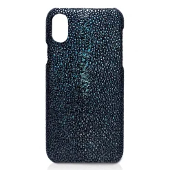 Ammoment - Stingray in Glitter Metallic Green - Leather Cover - iPhone X - Avvenice