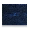 Ammoment - Stingray in Glitter Metallic Blue - Leather Bifold Wallet - Avvenice