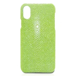 Ammoment - Stingray in Light Green - Leather Cover - iPhone X - Avvenice