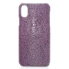 Ammoment - Stingray in Purple - Leather Cover - iPhone X - Avvenice