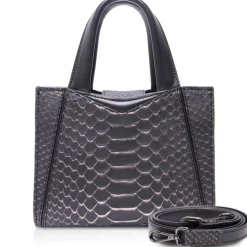 Ammoment - Vesper Bag Large in Python - Pepite Rose - Luxury High Quality Leather Bag - Avvenice