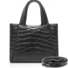 Ammoment - Vesper Bag Large in Crocodile - Black - Luxury High Quality Leather Bag - Avvenice