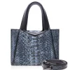 Ammoment - Vesper Bag Small in Python - Moxi Black - Luxury High Quality Leather Bag - Avvenice
