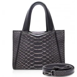 Ammoment - Vesper Bag Small in Python - Pepite Rose - Luxury High Quality Leather Bag - Avvenice