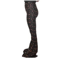 Aniye By - Floral Patterned Flared Pant - Black - Pants - Made in Italy - Luxury Exclusive Collection - Avvenice