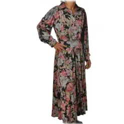 Aniye By - Long Dress in Floral Pattern - Multicolor - Dress - Made in Italy - Luxury Exclusive Collection - Avvenice