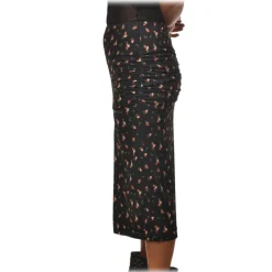 Aniye By - Sheath Skirt in Floral Pattern - Black - Skirts - Made in Italy - Luxury Exclusive Collection - Avvenice