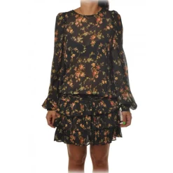 Aniye By - Short Dress in Light Tulle Fabric - Black - Dress - Made in Italy - Luxury Exclusive Collection - Avvenice