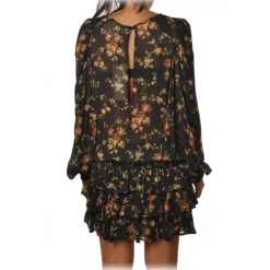 Aniye By - Short Dress in Light Tulle Fabric - Black - Dress - Made in Italy - Luxury Exclusive Collection - Avvenice