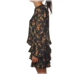 Aniye By - Short Dress in Light Tulle Fabric - Black - Dress - Made in Italy - Luxury Exclusive Collection - Avvenice