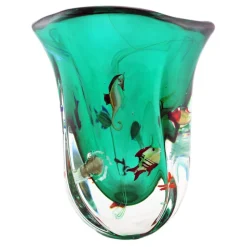 Ars Cenedese Murano - Acquario Modern Vase - Handcrafted Venetian Vase Handmade by Venetian Glassmasters - High Quality Luxury - Avvenice