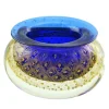 Ars Cenedese Murano - Bollinato Bown 24k Gold - Blue Normal - Venetian Vase Handmade by Venetian Glassmasters - Luxury - Avvenice