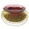 Ars Cenedese Murano - Bollinato Bown 24k Gold - Ruby Normal - Venetian Vase Handmade by Venetian Glassmasters - Luxury - Avvenice