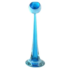 Ars Cenedese Murano - Sommerso Candlestick - Bicolor Blue - Candlesticks Handmade by Venetian Glassmasters - Luxury - Avvenice