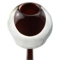 Ars Cenedese Murano - Sommerso Candlestick - Monocolor Red - Candlesticks Handmade by Venetian Glassmasters - Luxury - Avvenice