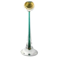 Ars Cenedese Murano - Sommerso Candlestick - Bollinato Gold - Candlesticks Handmade by Venetian Glassmasters - Luxury - Avvenice