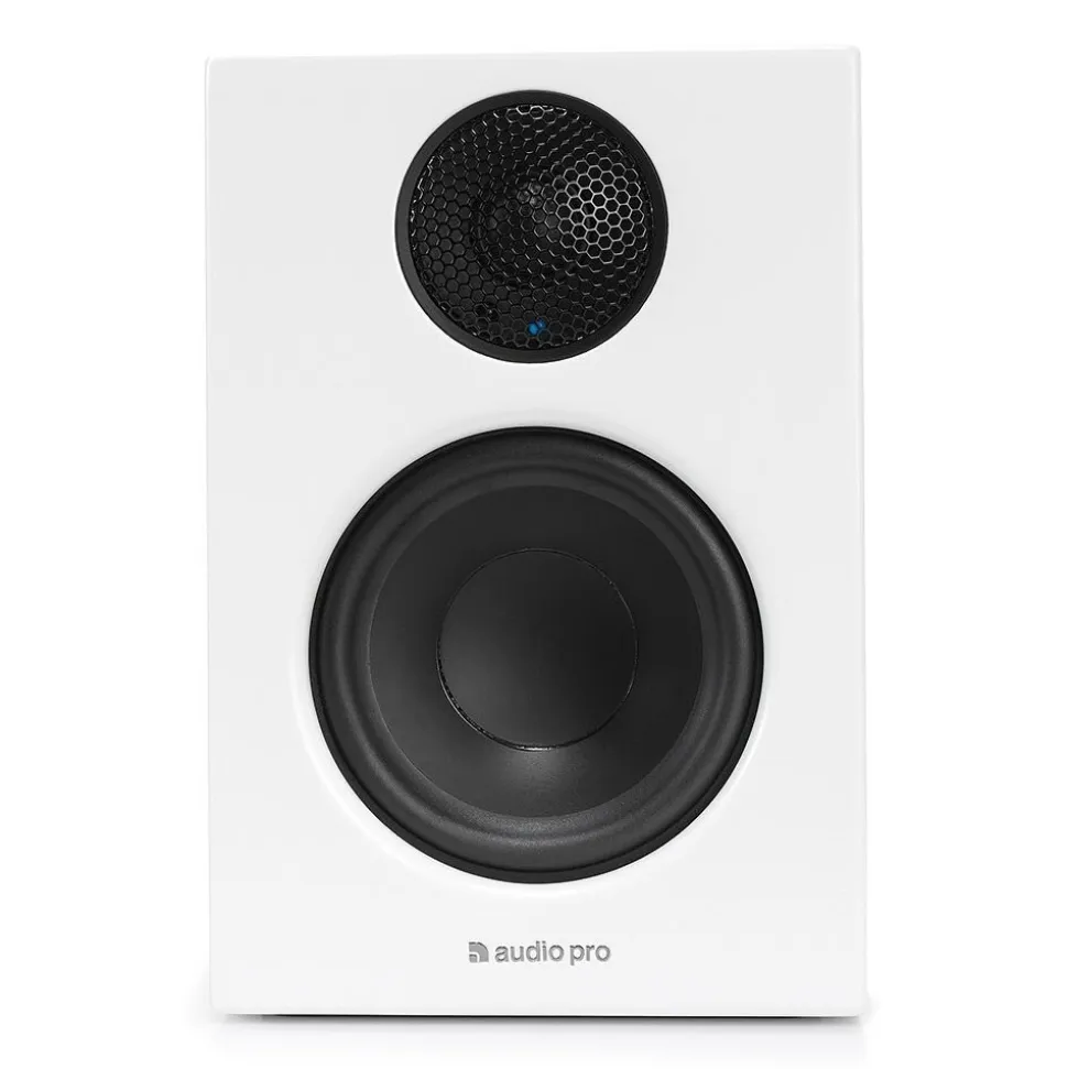 Audio Pro - Addon T14 - White - High Quality Speaker - Powered Wireless Bookshelf HiFi - USB, Stereo, Bluetooth, Wireless - Avvenice