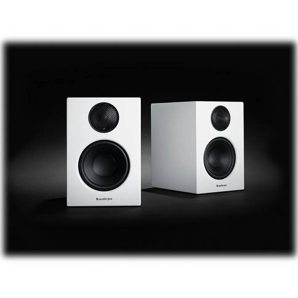 Audio Pro - Addon T14 - White - High Quality Speaker - Powered Wireless Bookshelf HiFi - USB, Stereo, Bluetooth, Wireless - Avvenice