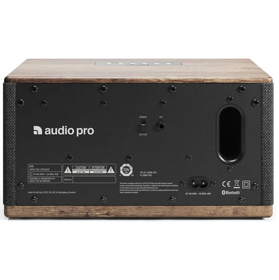 Audio Pro - BT5 - Driftwood - High Quality Speaker - Bluetooth 4.0 - Wireless - USB - Avvenice