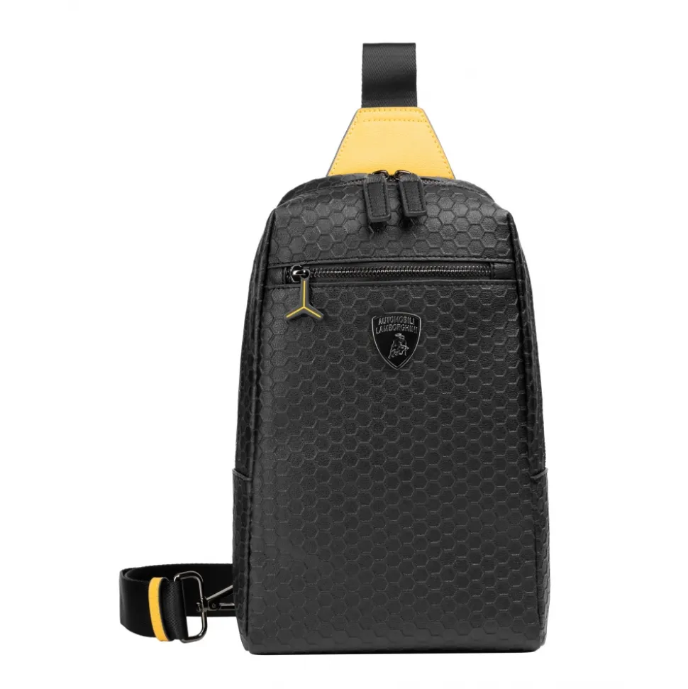 Automobili Lamborghini - Bodybag - Black - Made in Italy - Luxury Exclusive Collection - Avvenice