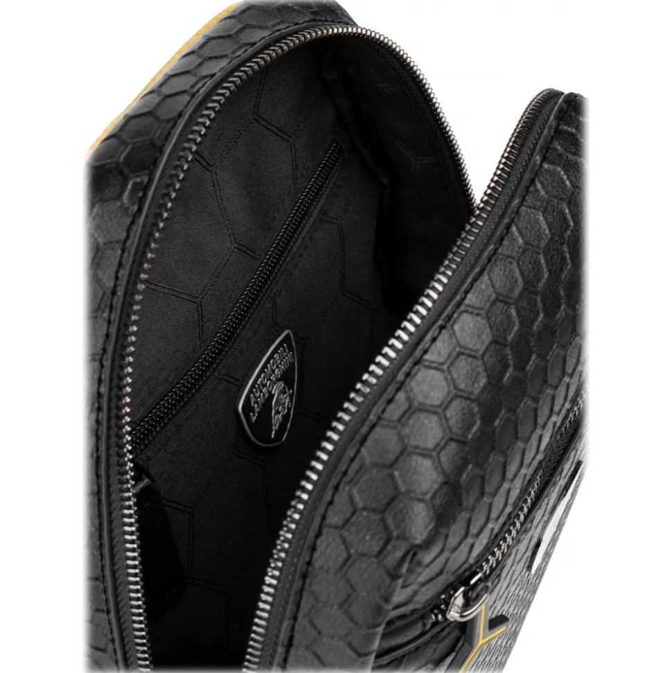Automobili Lamborghini - Bodybag - Black - Made in Italy - Luxury Exclusive Collection - Avvenice