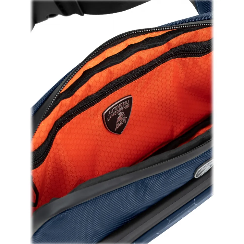 Automobili Lamborghini - Bodybag - Blue - Made in Italy - Luxury Exclusive Collection - Avvenice