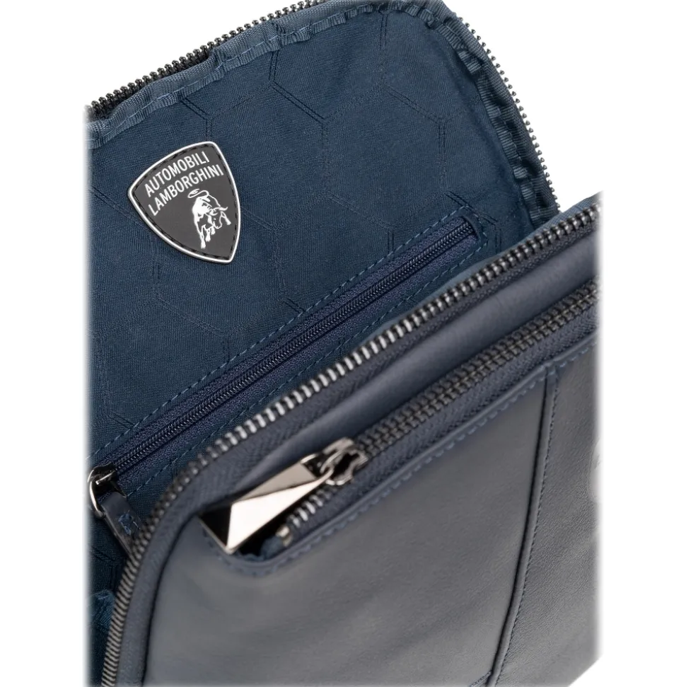 Automobili Lamborghini - Bodybag - Blue - Made in Italy - Luxury Exclusive Collection - Avvenice