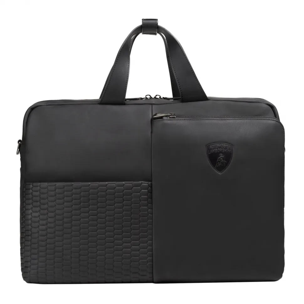 Automobili Lamborghini - Briefcase - Black - Made in Italy - Luxury Exclusive Collection - Avvenice