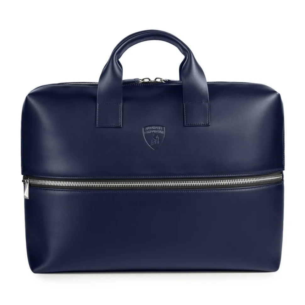 Automobili Lamborghini - Briefcase - Blue - Made in Italy - Luxury Exclusive Collection - Avvenice