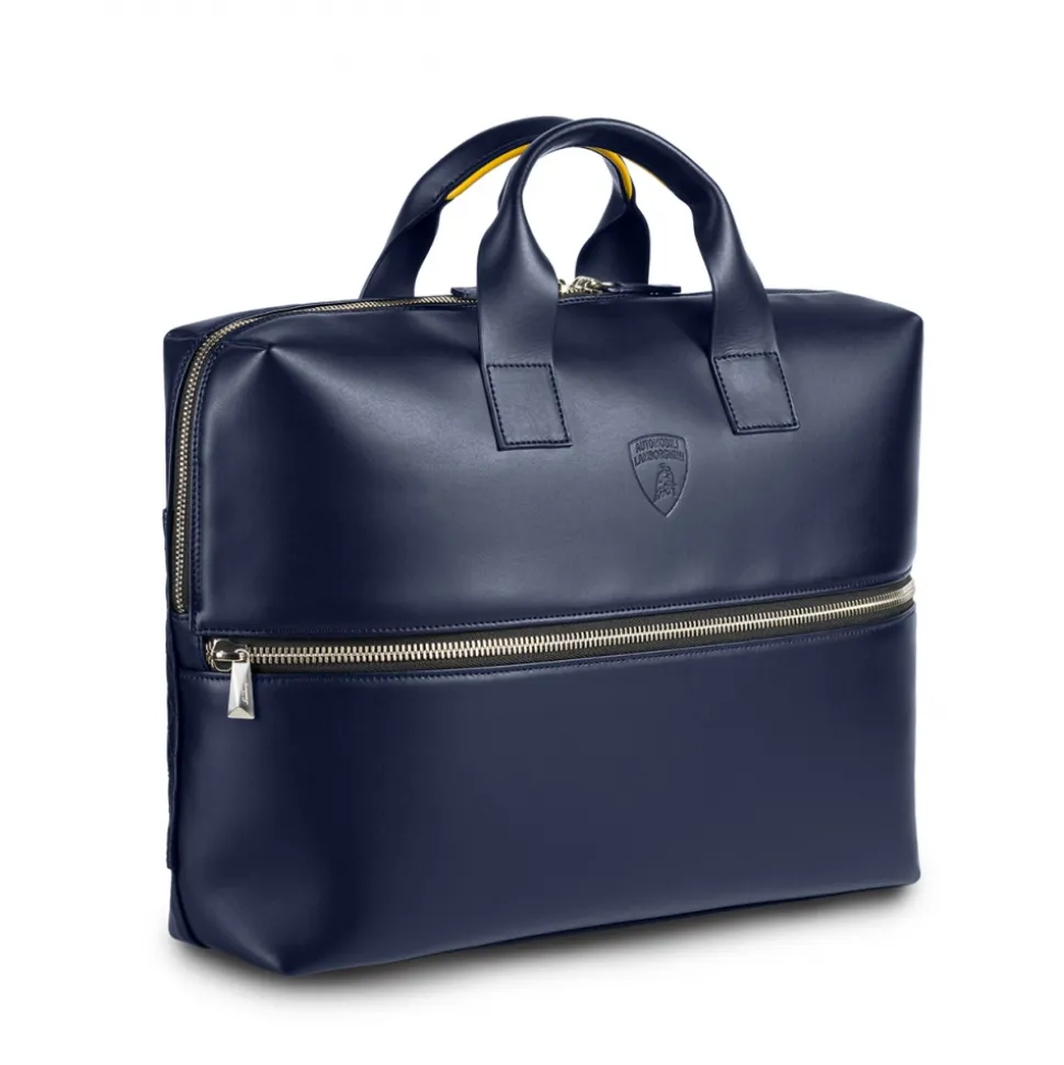 Automobili Lamborghini - Briefcase - Blue - Made in Italy - Luxury Exclusive Collection - Avvenice