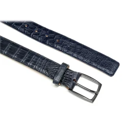 Avvenice - Astrea - Crocodile Belt - Blue - Handmade in Italy - Exclusive Luxury Collection - Avvenice