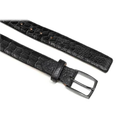 Avvenice - Astrea - Crocodile Belt - Black - Handmade in Italy - Exclusive Luxury Collection - Avvenice
