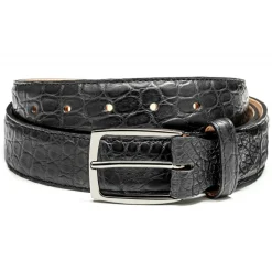Avvenice - Astrea - Crocodile Belt - Black - Handmade in Italy - Exclusive Luxury Collection - Avvenice