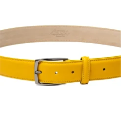 Avvenice - Astrea - Premium Leather Belt - Yellow - Handmade in Italy - Exclusive Luxury Collection - Avvenice