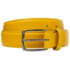 Avvenice - Astrea - Premium Leather Belt - Yellow - Handmade in Italy - Exclusive Luxury Collection - Avvenice