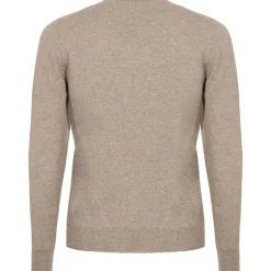 Avvenice - Athus - Man Loro Piana Cashmere Crew Neck Sweater - Tundra - Knitwear - Luxury Exclusive Collection - Avvenice