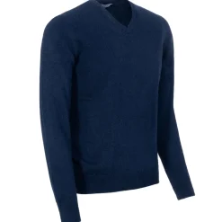 Avvenice - Athus - Man Loro Piana Cashmere V-Neck Sweater - Blue - Knitwear - Luxury Exclusive Collection - Avvenice