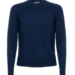 Avvenice - Athus - Man Loro Piana Cashmere Crew Neck Sweater - Blue - Knitwear - Luxury Exclusive Collection - Avvenice