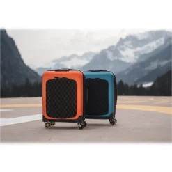 Avvenice - Aura - Aluminum and Carbon Fiber Trolley - Orange - Handmade in Italy - Exclusive Luxury Collection - Avvenice