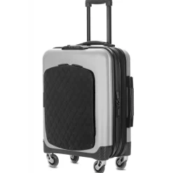 Avvenice - Aura - Aluminum and Carbon Fiber Trolley - Silver - Handmade in Italy - Exclusive Luxury Collection - Avvenice