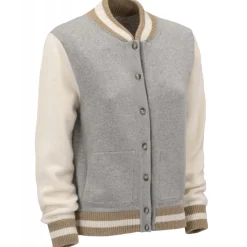 Avvenice - Bomberinbo - Loro Piana Cashmere Tricolor Sweater - Grey Beige Cream  - Knitwear - Luxury Exclusive Collection - Avvenice