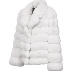 Avvenice - Camille - Chinchilla Jacket - Black & White - Furs - Coats - Luxury Exclusive Collection - Avvenice