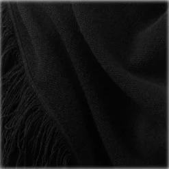 Avvenice - Cape - Precious Cashmere Keffiyeh - Black - Handmade in Italy - Exclusive Luxury Collection - Avvenice