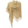 Avvenice - Cape - Precious Cashmere Keffiyeh - Beige - Handmade in Italy - Exclusive Luxury Collection - Avvenice