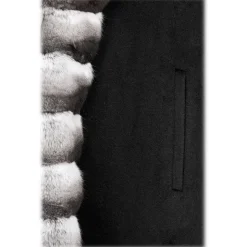 Avvenice - Claire - Cashmere and Chinchilla Cape - Loro Piana Cashmere - Furs - Coats - Luxury Exclusive Collection - Avvenice