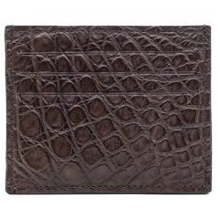 Avvenice - Crocodile Credit Card Holder - Brown - Handmade in Italy - Exclusive Luxury Collection - Avvenice