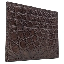 Avvenice - Crocodile Credit Card Holder - Brown - Handmade in Italy - Exclusive Luxury Collection - Avvenice