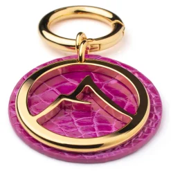 Avvenice - Crocodile Pendant - Pearly Fuchsia - Keychain - Handmade in Italy - Exclusive Luxury Collection - Avvenice