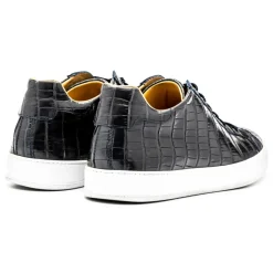 Avvenice - Crocodile Sneakers - Blue - Handmade in Italy - Exclusive Luxury Collection - Avvenice